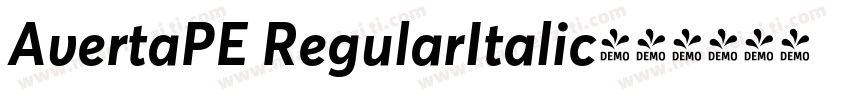 AvertaPE RegularItalic字体转换